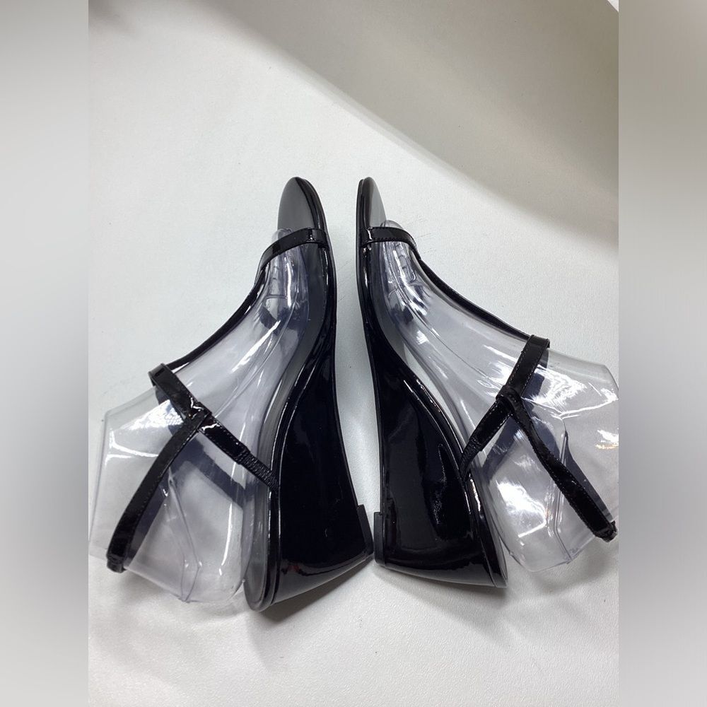 Vaneli Mohan T-strap Wedge Sandals In Black Size 9.5 - Picture 6 of 11